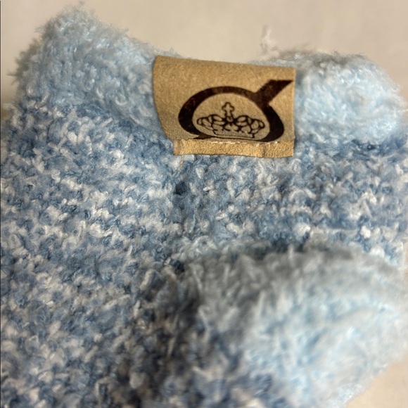 New Born Socks Women’s 4 Pair Blue & White Plush Soft Cozy No Show Socks Casual - Picture 10 of 13